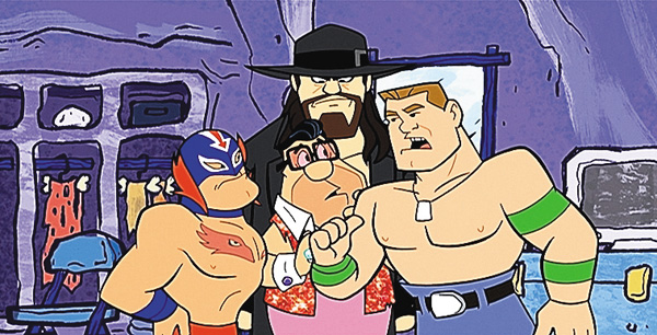 原始家族フリントストーン＆WWE：SMACKDOWN　石器時代へ！